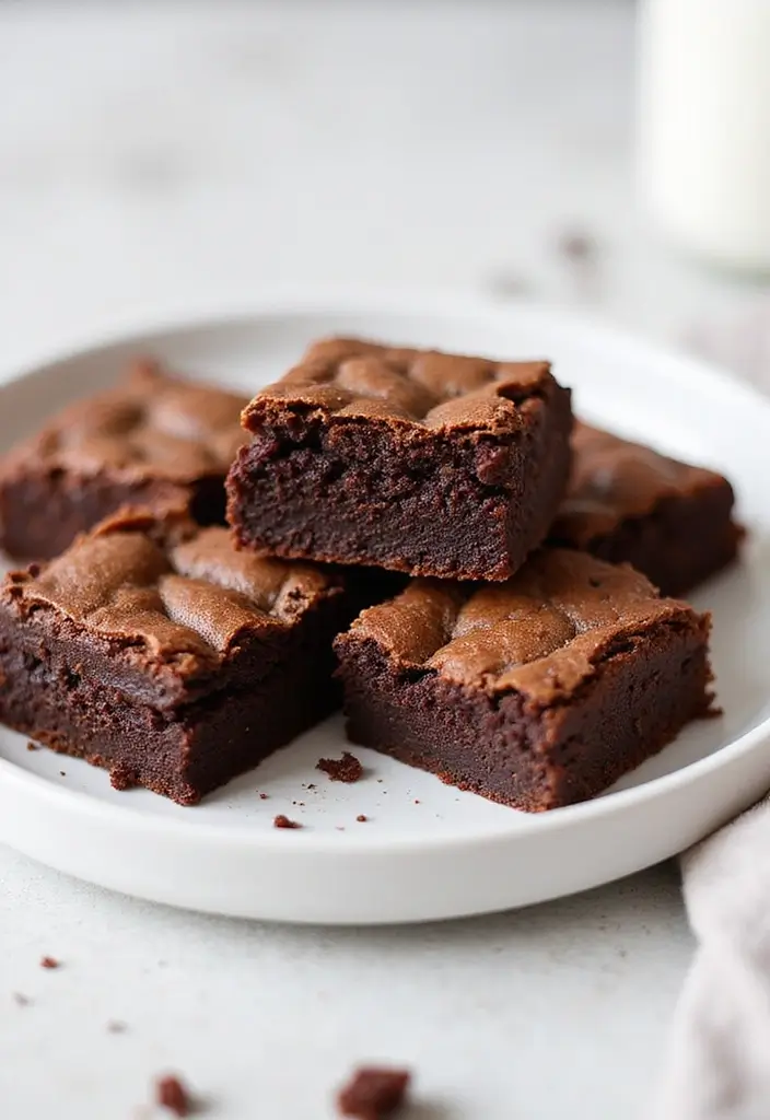 25 Simple Baking Dessert Recipes Using Only 4 Ingredients 70 25 Simple Baking Dessert Recipes Using Only 4 Ingredients - 12. Simple Vegan Brownies