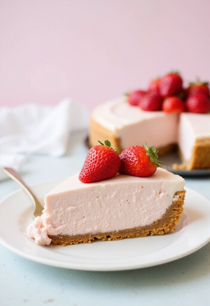 25 Strawberry Cream Cheese Dessert Recipes That Are Smooth and Sweet 1 25 Strawberry Cream Cheese Dessert Recipes That Are Smooth and Sweet - 1. No-Bake Strawberry Cream Cheese Cheesecake
