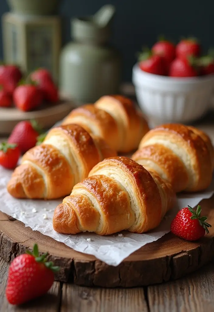25 Strawberry Cream Cheese Dessert Recipes That Are Smooth and Sweet 80 25 Strawberry Cream Cheese Dessert Recipes That Are Smooth and Sweet - 14. Strawberry Cream Cheese Croissant