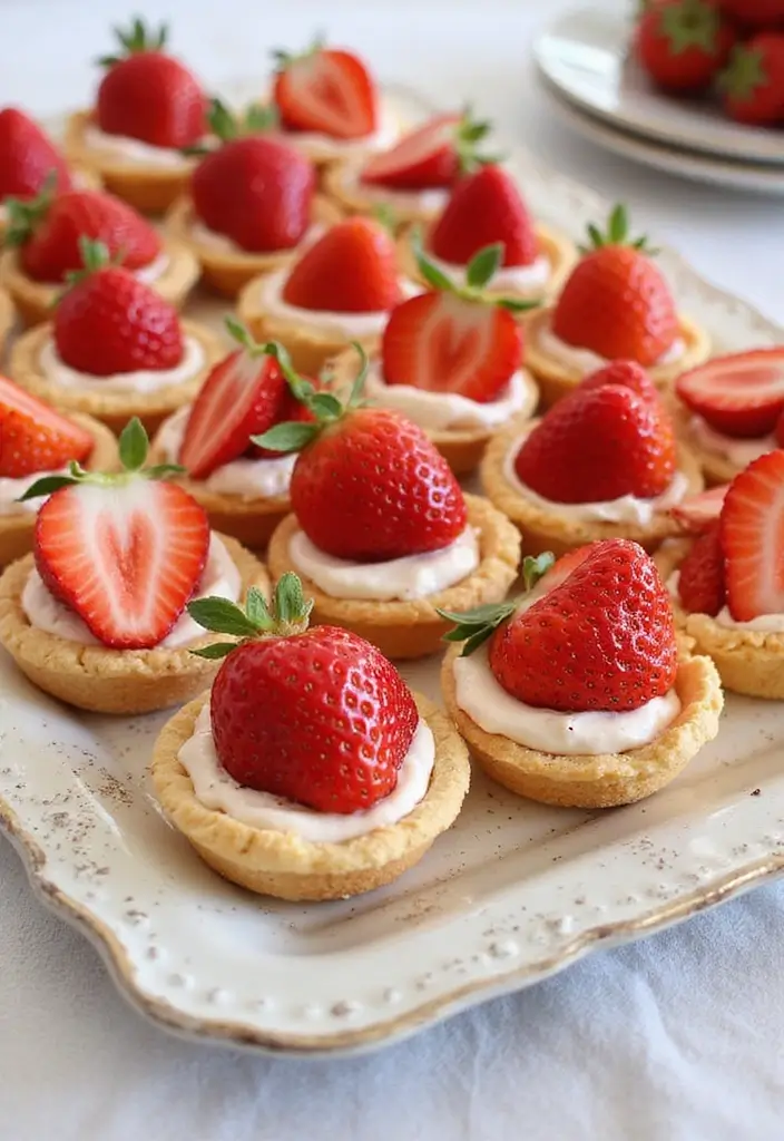 25 Strawberry Cream Cheese Dessert Recipes That Are Smooth and Sweet 127 25 Strawberry Cream Cheese Dessert Recipes That Are Smooth and Sweet - 21. Strawberry Cream Cheese Tartlets