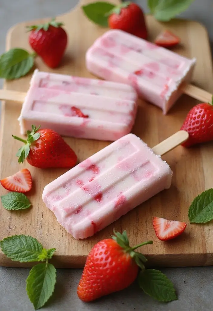 25 Strawberry Cream Cheese Dessert Recipes That Are Smooth and Sweet 23 25 Strawberry Cream Cheese Dessert Recipes That Are Smooth and Sweet - 5. Strawberry Cream Cheese Popsicles