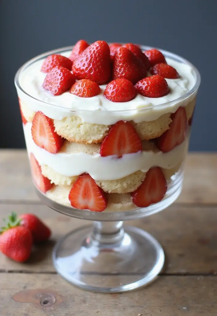 25 Strawberry Cream Cheese Dessert Recipes That Are Smooth and Sweet 30 25 Strawberry Cream Cheese Dessert Recipes That Are Smooth and Sweet - 6. Strawberry Cream Cheese Trifle