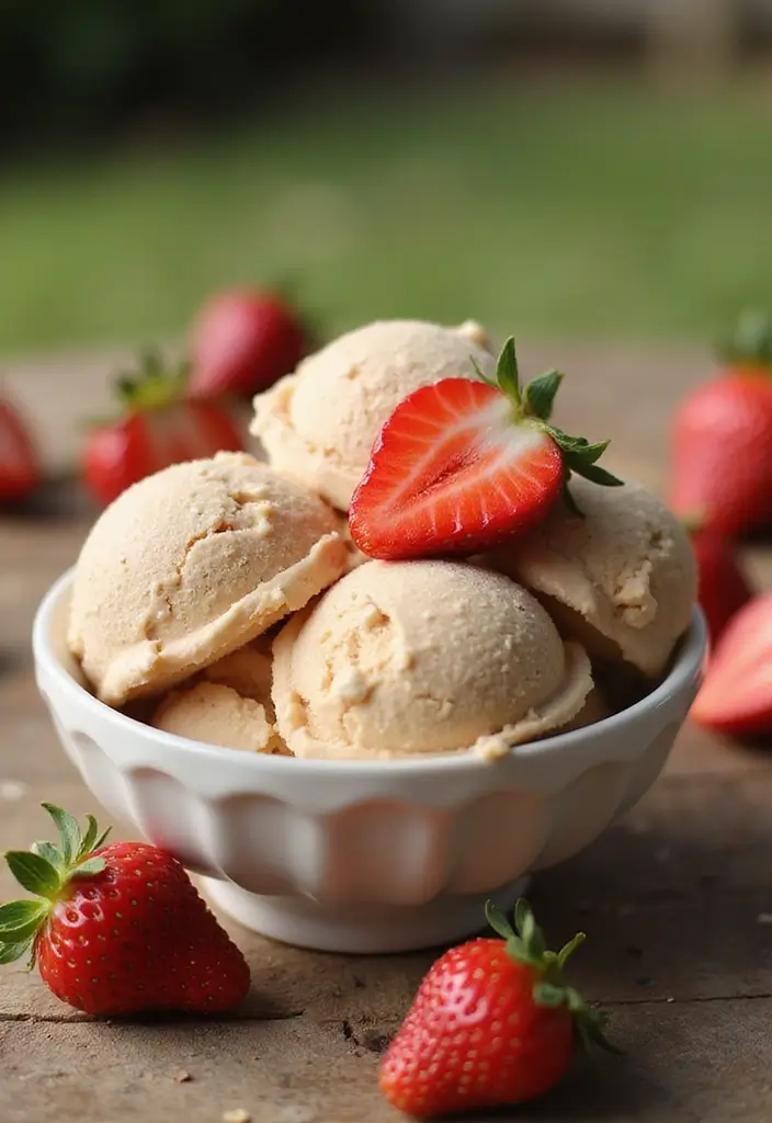 25 Strawberry Dessert Recipes That Are Easy and No-Bake 114 25 Strawberry Dessert Recipes That Are Easy and No-Bake - 18. Strawberry Peanut Butter Ice Cream