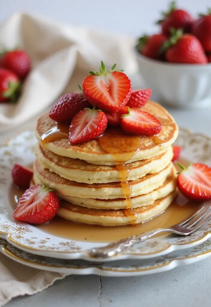 25 Strawberry Dessert Recipes That Are Easy and No-Bake 128 25 Strawberry Dessert Recipes That Are Easy and No-Bake - 20. Strawberry Pancakes
