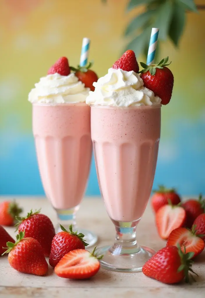 25 Strawberry Dessert Recipes That Are Easy and No-Bake 159 25 Strawberry Dessert Recipes That Are Easy and No-Bake - 25. Strawberry Milkshake