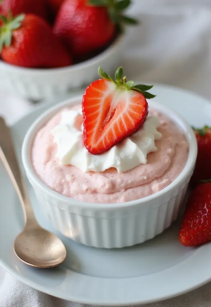 25 Strawberry Dessert Recipes That Are Easy and No-Bake 32 25 Strawberry Dessert Recipes That Are Easy and No-Bake - 6. Strawberry Mousse
