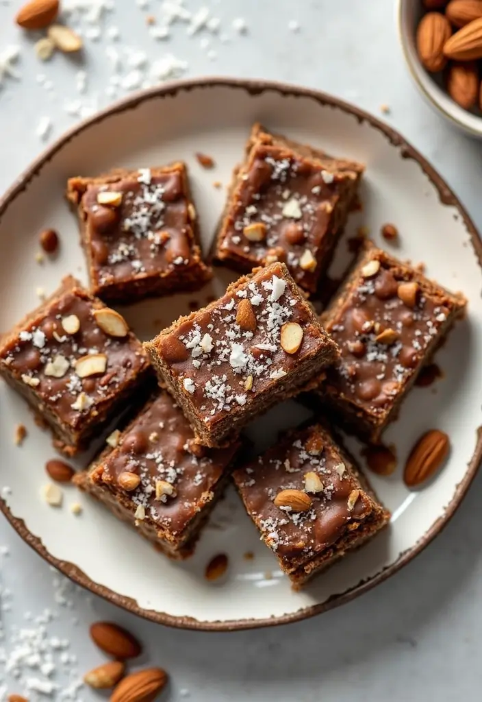 25 Vegan Gluten Free Dessert Recipes That Are Both Healthy and Tasty 116 25 Vegan Gluten Free Dessert Recipes That Are Both Healthy and Tasty - 18. Almond Joy Energy Bars