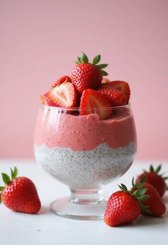 25 Vegan Gluten Free Dessert Recipes That Are Both Healthy and Tasty 29 25 Vegan Gluten Free Dessert Recipes That Are Both Healthy and Tasty - 5. Strawberry Coconut Chia Pudding