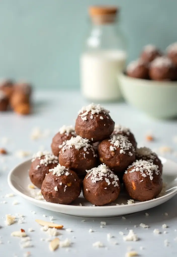 26 Gluten Free Dairy Free Dessert Recipes That Taste Absolutely Delicious 145 26 Gluten Free Dairy Free Dessert Recipes That Taste Absolutely Delicious - 23. Almond Joy Energy Bites