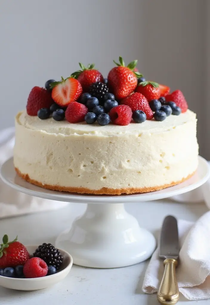 27 Angel Food Cake Dessert Recipes That Feel Light and Heavenly - 1. Classic Angel Food Cake with Fresh Berries