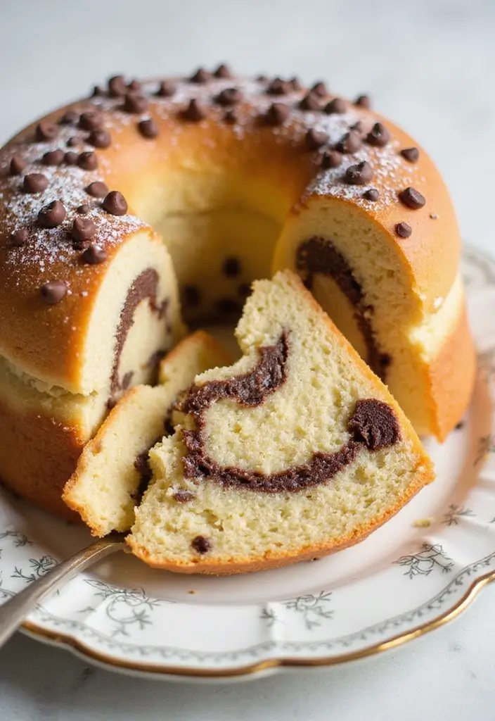 27 Angel Food Cake Dessert Recipes That Feel Light and Heavenly - 21. Peanut Butter Chocolate Chip Angel Food Cake