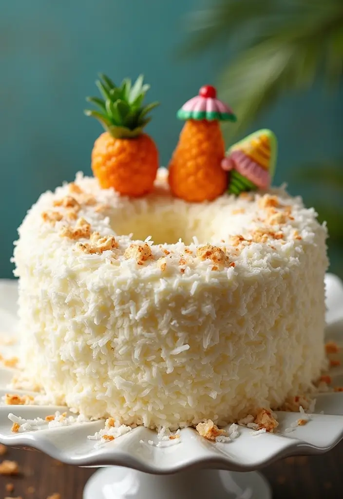 27 Angel Food Cake Dessert Recipes That Feel Light and Heavenly - 6. Coconut Angel Food Cake