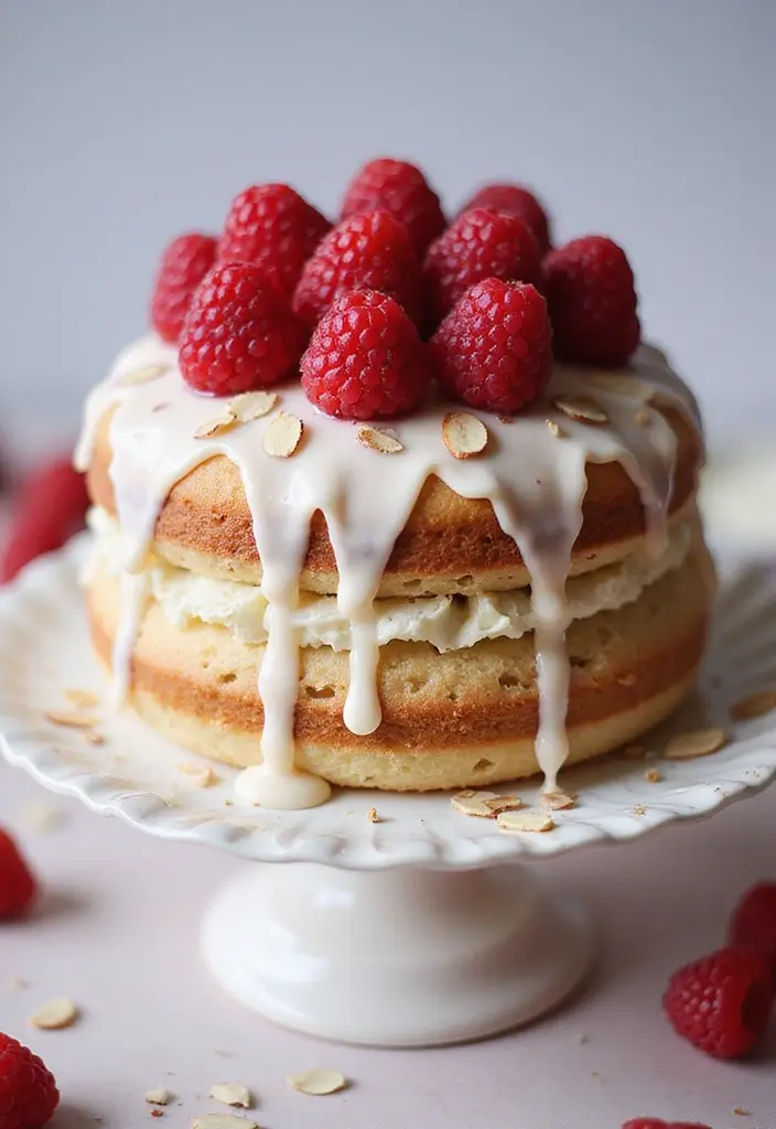 27 Angel Food Cake Dessert Recipes That Feel Light and Heavenly - 7. Raspberry Almond Bliss Cake