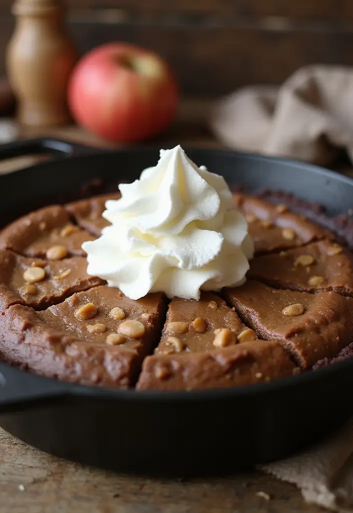 27 Cast Iron Skillet Dessert Recipes That Are Warm and Comforting - 12. Gluten-Free Skillet Chocolate Peanut Butter Pie