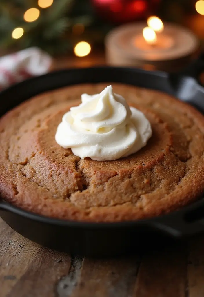 27 Cast Iron Skillet Dessert Recipes That Are Warm and Comforting - 26. Skillet Gingerbread Cake
