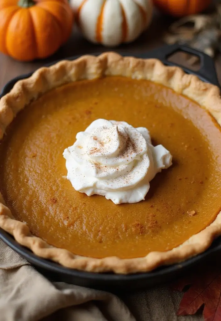 27 Cast Iron Skillet Dessert Recipes That Are Warm and Comforting - 4. Gluten-Free Skillet Pumpkin Pie