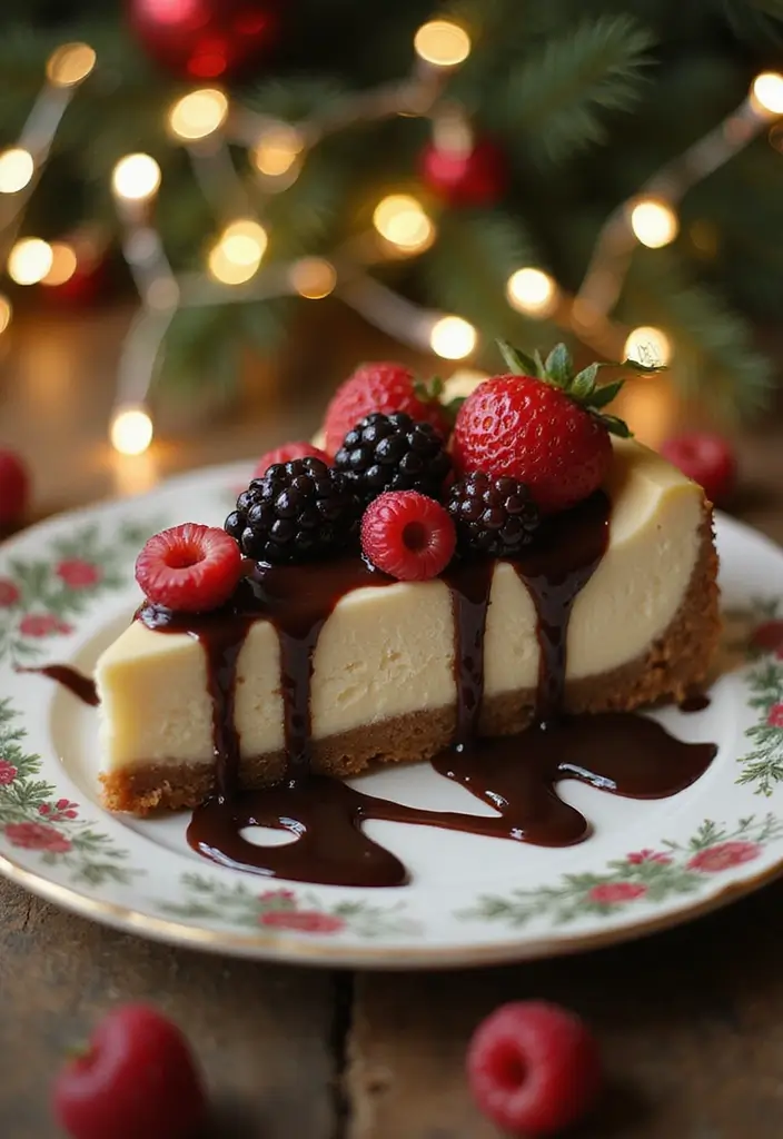 27 Christmas Dessert Recipes for a Crowd That Bring Holiday Joy 58 27 Christmas Dessert Recipes for a Crowd That Bring Holiday Joy - 10. Classic Cheesecake