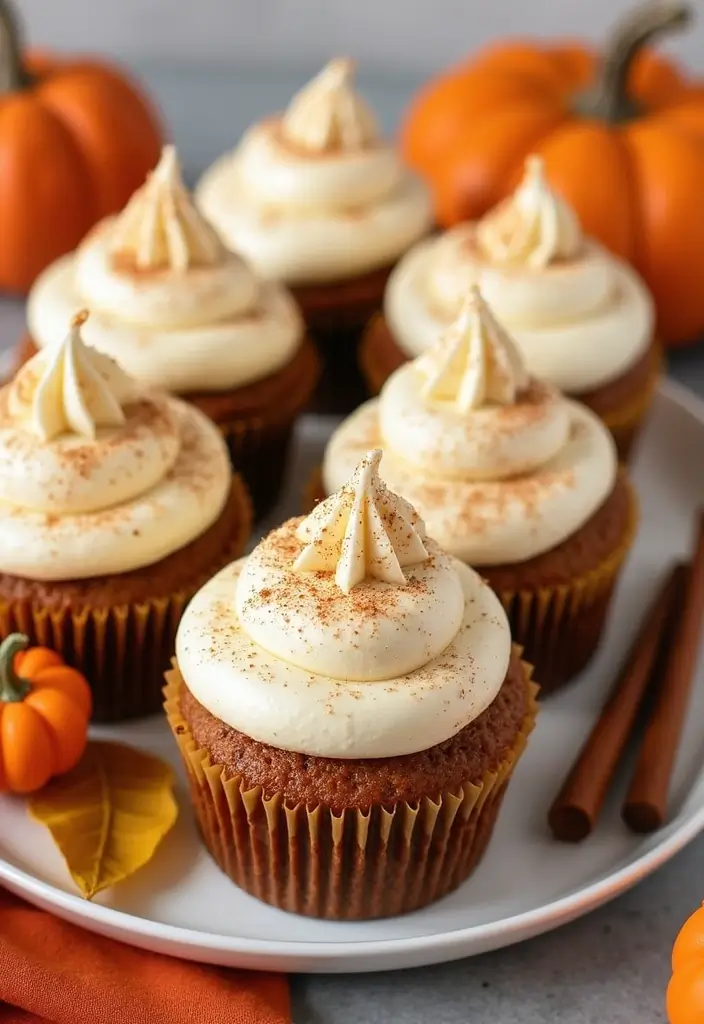27 Christmas Dessert Recipes for a Crowd That Bring Holiday Joy 79 27 Christmas Dessert Recipes for a Crowd That Bring Holiday Joy - 13. Pumpkin Spice Cupcakes
