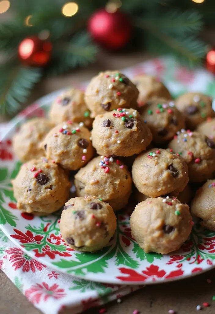 27 Christmas Dessert Recipes for a Crowd That Bring Holiday Joy 121 27 Christmas Dessert Recipes for a Crowd That Bring Holiday Joy - 19. Chocolate Chip Cookie Dough Truffles