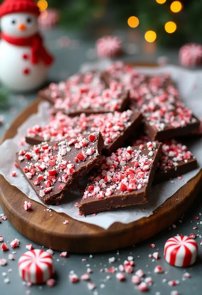 27 Christmas Dessert Recipes for a Crowd That Bring Holiday Joy 8 27 Christmas Dessert Recipes for a Crowd That Bring Holiday Joy - 2. Chocolate Peppermint Bark
