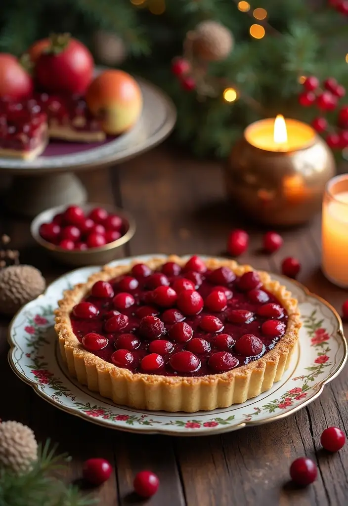 27 Christmas Dessert Recipes for a Crowd That Bring Holiday Joy 128 27 Christmas Dessert Recipes for a Crowd That Bring Holiday Joy - 20. Cranberry Hazelnut Tart