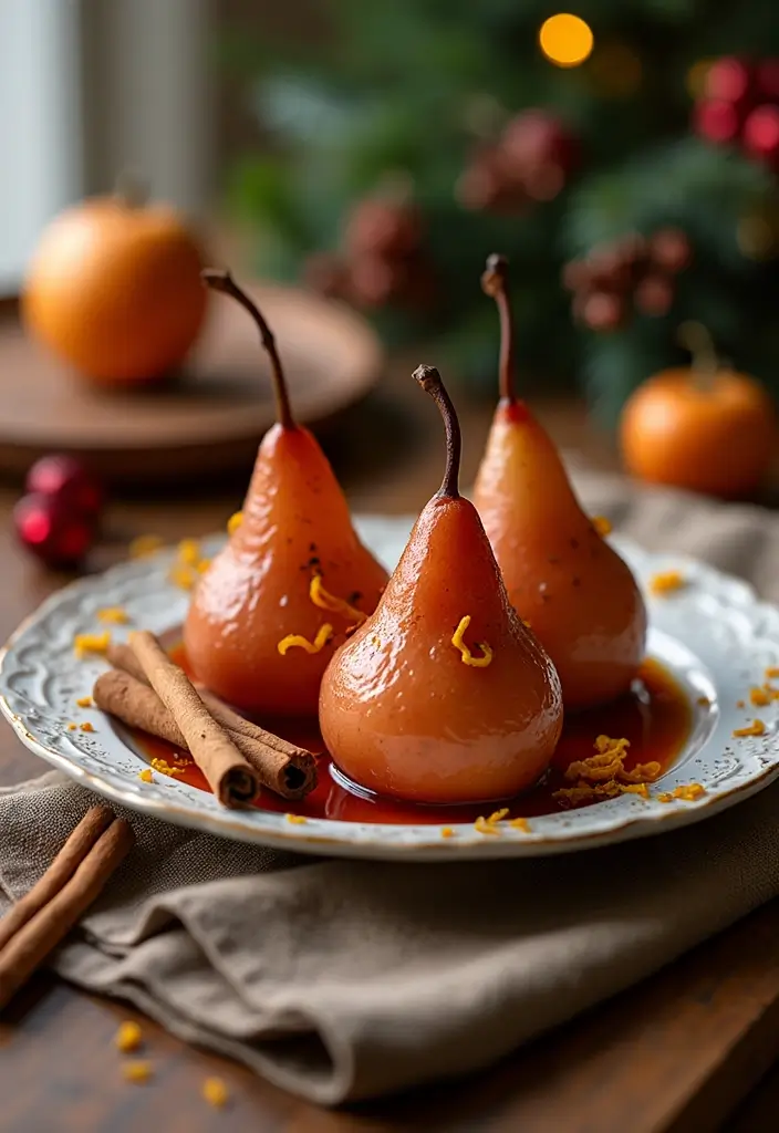 27 Christmas Dessert Recipes for a Crowd That Bring Holiday Joy 140 27 Christmas Dessert Recipes for a Crowd That Bring Holiday Joy - 22. Mulled Wine Poached Pears