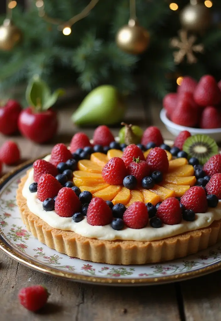 27 Christmas Dessert Recipes for a Crowd That Bring Holiday Joy 168 27 Christmas Dessert Recipes for a Crowd That Bring Holiday Joy - 26. Classic Fruit Tart