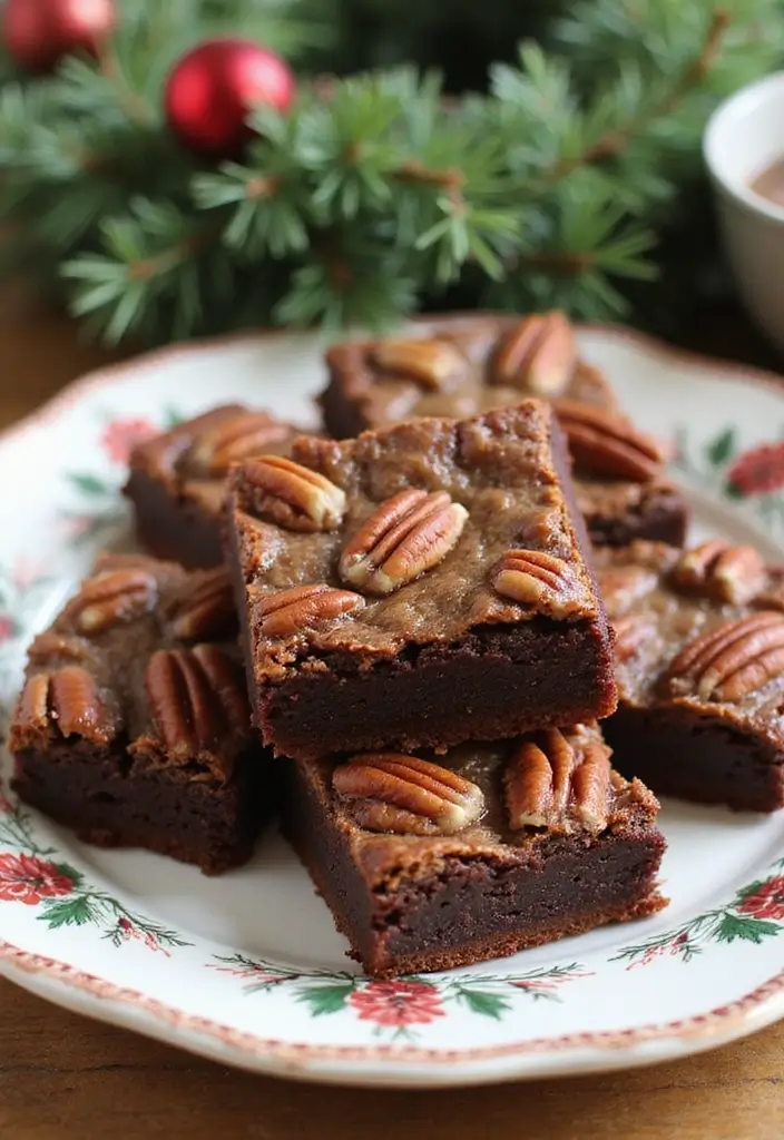 27 Christmas Dessert Recipes for a Crowd That Bring Holiday Joy 46 27 Christmas Dessert Recipes for a Crowd That Bring Holiday Joy - 8. Pecan Pie Brownies
