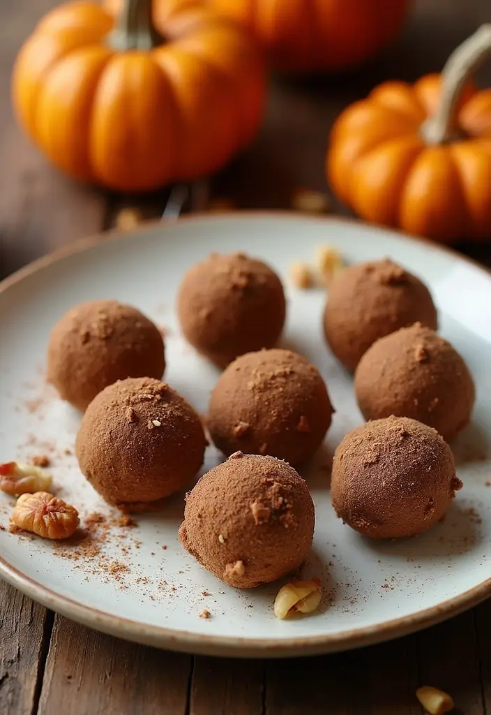 27 Dairy Free Pumpkin Dessert Recipes Perfect for Fall 110 27 Dairy Free Pumpkin Dessert Recipes Perfect for Fall - 18. No-Bake Pumpkin Spice Truffles