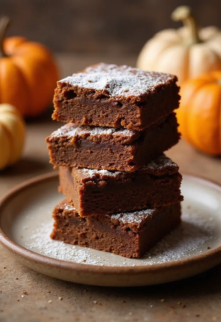 27 Dairy Free Pumpkin Dessert Recipes Perfect for Fall 173 27 Dairy Free Pumpkin Dessert Recipes Perfect for Fall - 27. Pumpkin Spice Brownies
