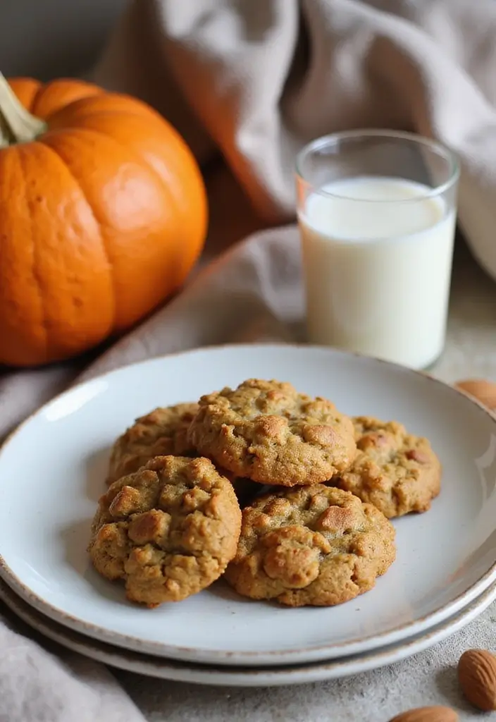 27 Dairy Free Pumpkin Dessert Recipes Perfect for Fall 48 27 Dairy Free Pumpkin Dessert Recipes Perfect for Fall - 8. Pumpkin Oatmeal Cookies