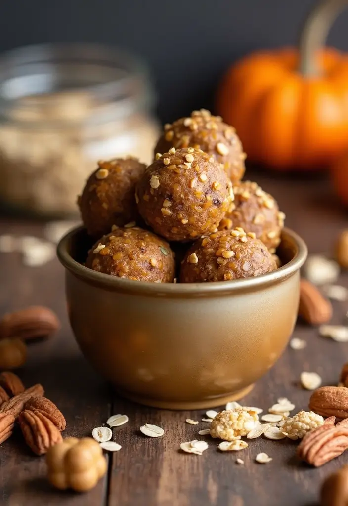 27 Dairy Free Pumpkin Dessert Recipes Perfect for Fall 53 27 Dairy Free Pumpkin Dessert Recipes Perfect for Fall - 9. Pumpkin Spice Energy Bites