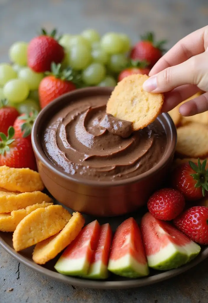 27 Easy Dessert Recipes Using Chocolate Cake Mixes for Last-Minute Treats 92 27 Easy Dessert Recipes Using Chocolate Cake Mixes for Last-Minute Treats - 14. Chocolate Cake Mix Fruit Dip