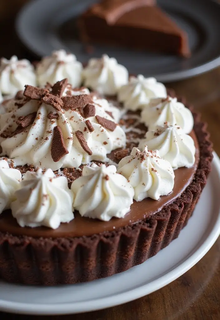 27 Easy Dessert Recipes Using Chocolate Cake Mixes for Last-Minute Treats 111 27 Easy Dessert Recipes Using Chocolate Cake Mixes for Last-Minute Treats - 17. Chocolate Cake Mix Pudding Pie