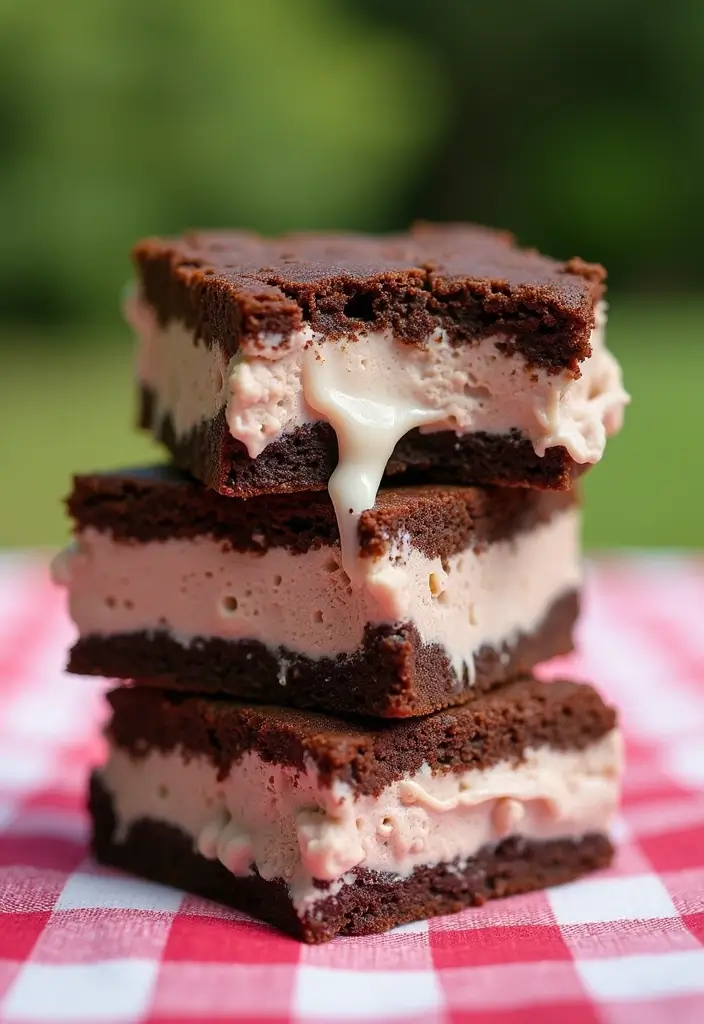 27 Easy Dessert Recipes Using Chocolate Cake Mixes for Last-Minute Treats 118 27 Easy Dessert Recipes Using Chocolate Cake Mixes for Last-Minute Treats - 18. Chocolate Cake Mix Brownie Ice Cream Sandwiches