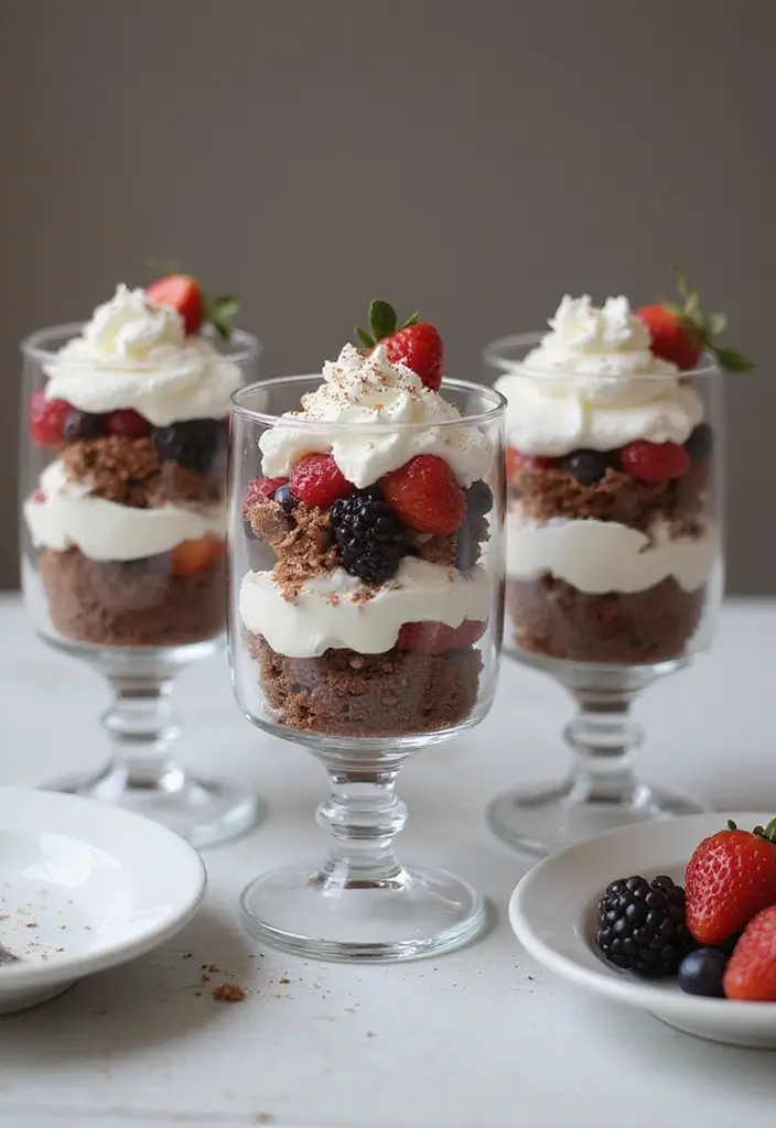 27 Easy Dessert Recipes Using Chocolate Cake Mixes for Last-Minute Treats 139 27 Easy Dessert Recipes Using Chocolate Cake Mixes for Last-Minute Treats - 21. Chocolate Cake Mix Parfaits