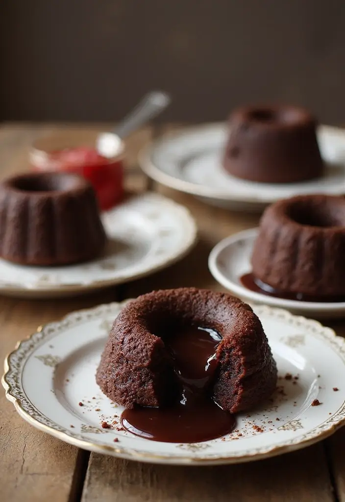 27 Easy Dessert Recipes Using Chocolate Cake Mixes for Last-Minute Treats 22 27 Easy Dessert Recipes Using Chocolate Cake Mixes for Last-Minute Treats - 4. Chocolate Lava Cakes