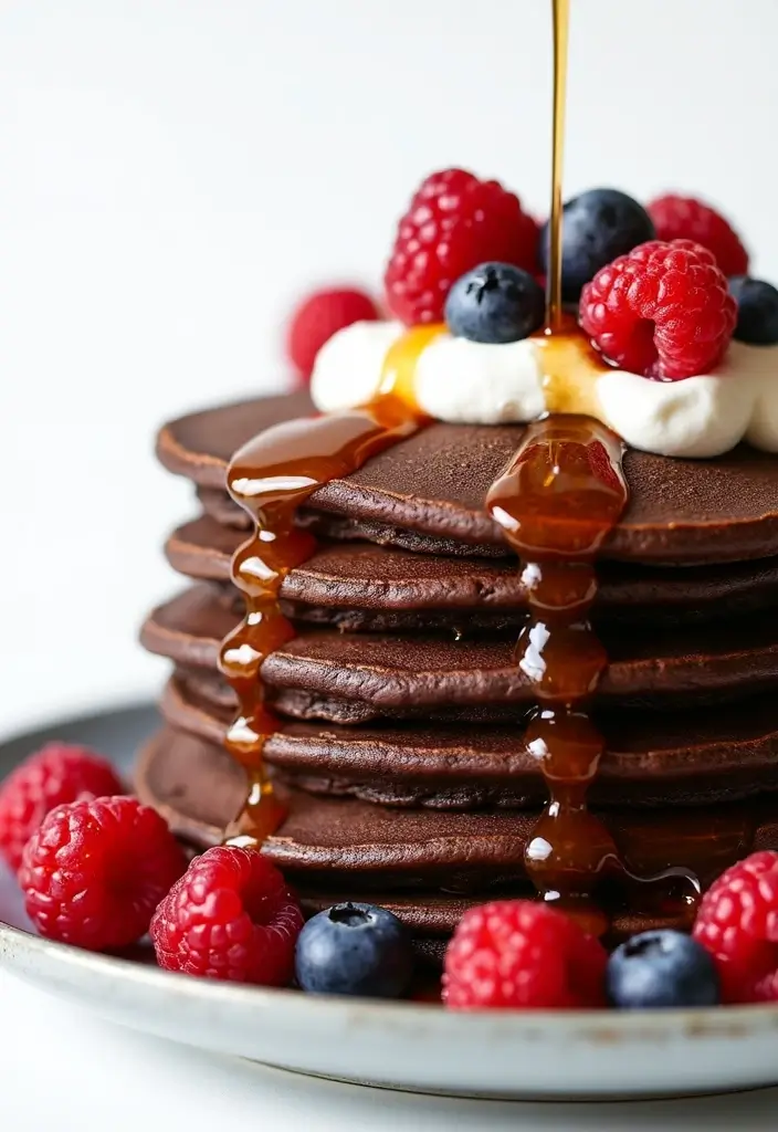 27 Easy Dessert Recipes Using Chocolate Cake Mixes for Last-Minute Treats 29 27 Easy Dessert Recipes Using Chocolate Cake Mixes for Last-Minute Treats - 5. Chocolate Cake Mix Pancakes