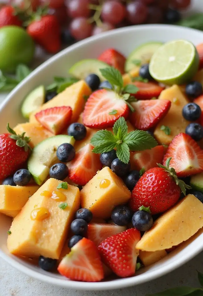 27 Easy Gluten Free Dessert Recipes for Every Occasion 77 27 Easy Gluten Free Dessert Recipes for Every Occasion - 13. Fruit Salad with Honey Lime Dressing