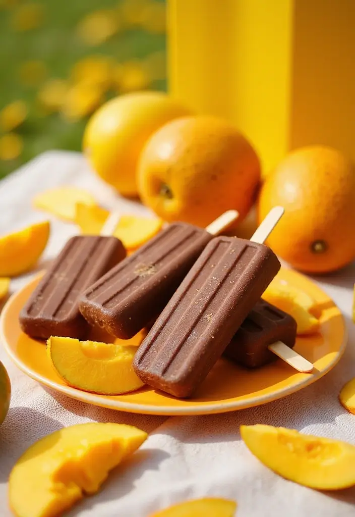 27 Easy Gluten Free Dessert Recipes for Every Occasion 112 27 Easy Gluten Free Dessert Recipes for Every Occasion - 18. Chocolate Mango Popsicles