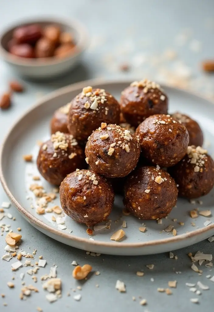 27 Easy Vegan Dessert Recipes Using Just 4 Ingredients 78 27 Easy Vegan Dessert Recipes Using Just 4 Ingredients - 12. Date and Nut Energy Balls