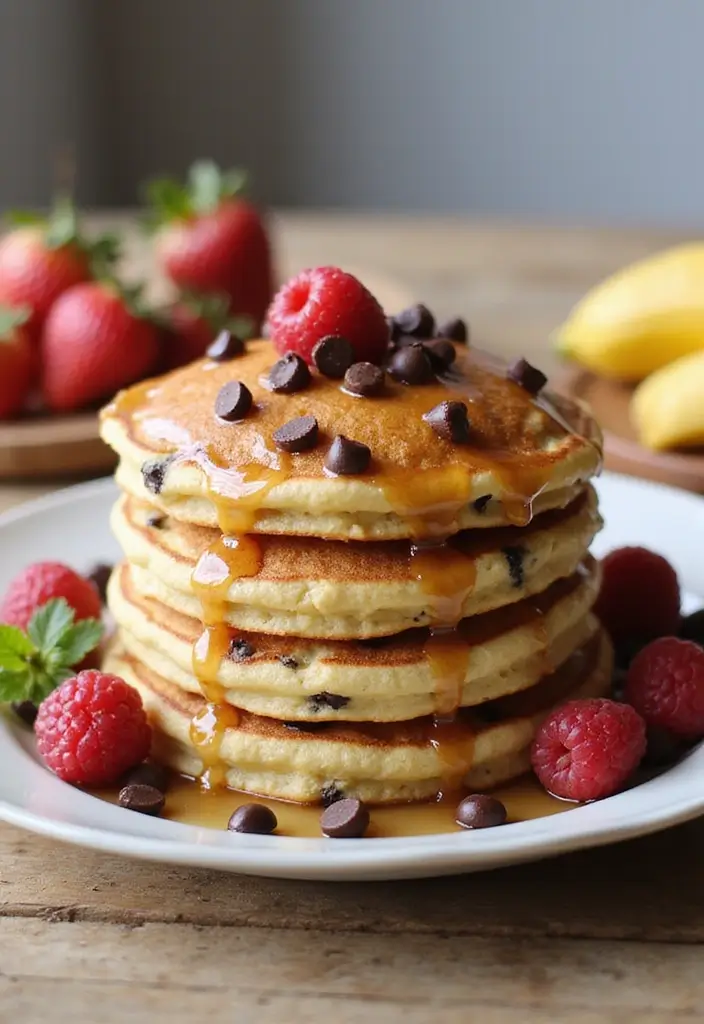 27 Easy Vegan Dessert Recipes Using Just 4 Ingredients 169 27 Easy Vegan Dessert Recipes Using Just 4 Ingredients - 25. Vegan Chocolate Chip Pancakes