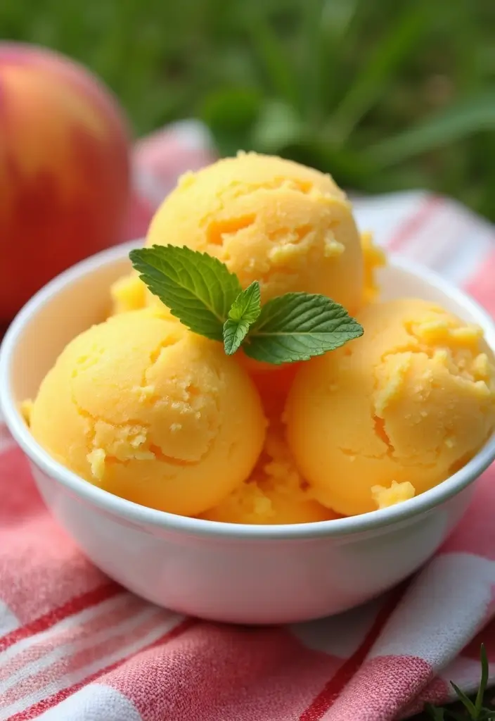 27 Easy Vegan Dessert Recipes Using Just 4 Ingredients 22 27 Easy Vegan Dessert Recipes Using Just 4 Ingredients - 4. Easy Peach Sorbet