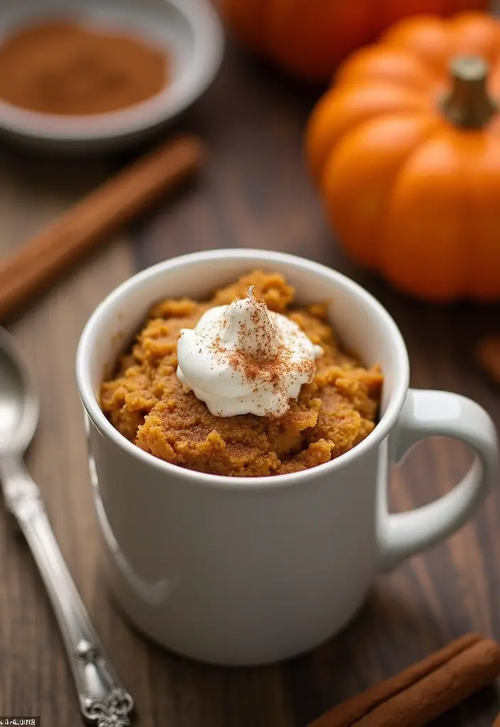 27 Easy Vegan Dessert Recipes Using Just 4 Ingredients 55 27 Easy Vegan Dessert Recipes Using Just 4 Ingredients - 9. Pumpkin Spice Mug Cake