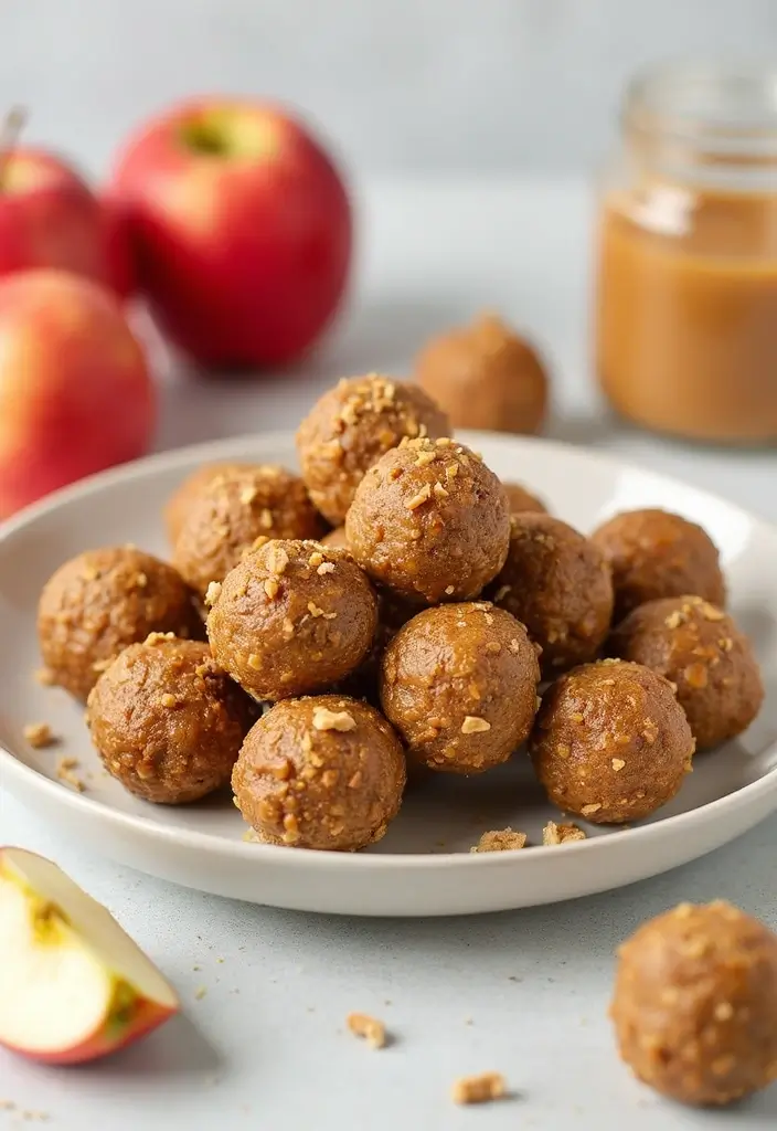 27 Gluten Free Apple Dessert Recipes That Are Warm and Cozy 65 27 Gluten Free Apple Dessert Recipes That Are Warm and Cozy - 11. Apple Peanut Butter Energy Balls