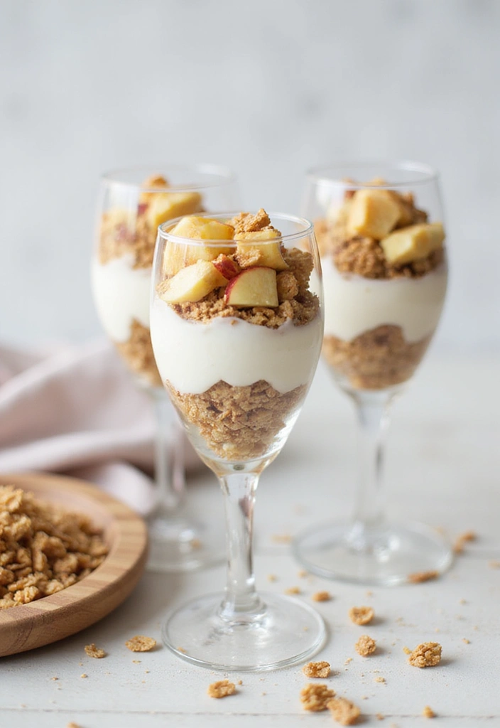 27 Gluten Free Apple Dessert Recipes That Are Warm and Cozy 135 27 Gluten Free Apple Dessert Recipes That Are Warm and Cozy - 21. Apple Yogurt Parfaits