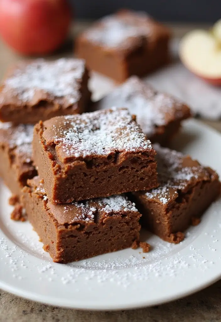 27 Gluten Free Apple Dessert Recipes That Are Warm and Cozy 163 27 Gluten Free Apple Dessert Recipes That Are Warm and Cozy - 25. Apple Butter Brownies
