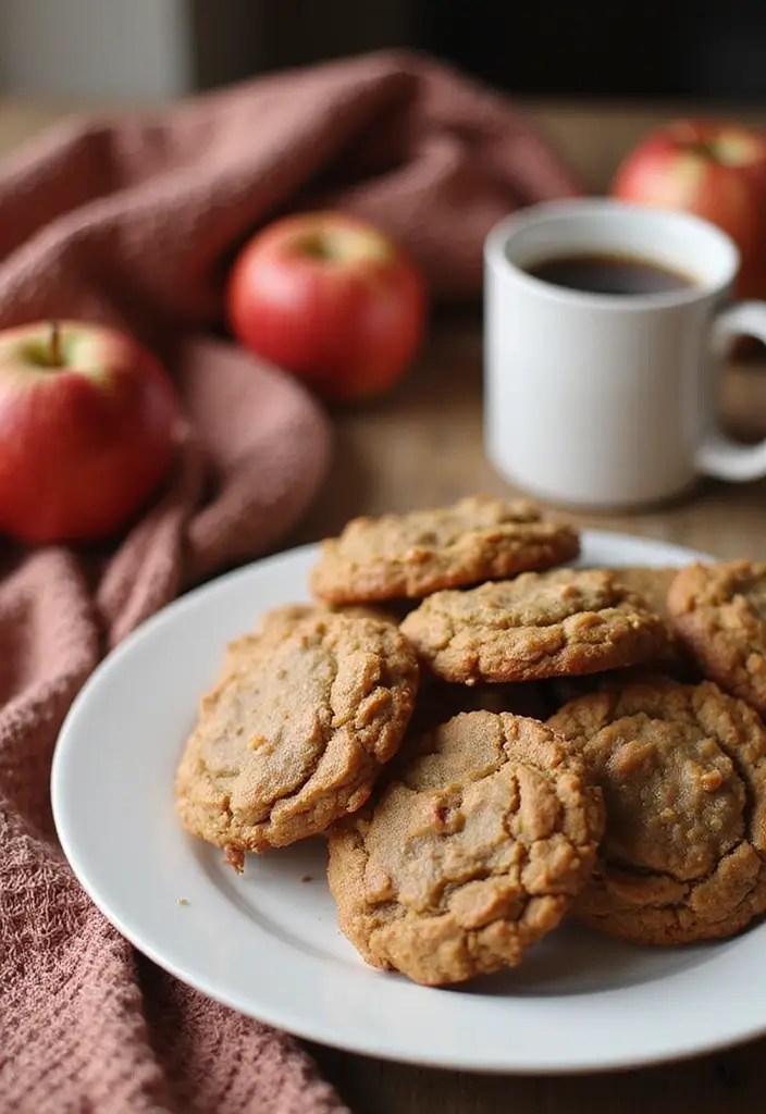 27 Gluten Free Apple Dessert Recipes That Are Warm and Cozy 20 27 Gluten Free Apple Dessert Recipes That Are Warm and Cozy - 4. Spiced Apple Oatmeal Cookies