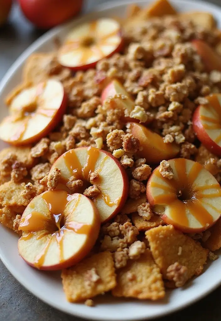 27 Gluten Free Apple Dessert Recipes That Are Warm and Cozy 34 27 Gluten Free Apple Dessert Recipes That Are Warm and Cozy - 6. Caramel Apple Nachos