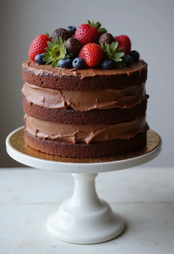 27 Half and Half Dessert Recipes That Add Creamy Perfection 69 27 Half and Half Dessert Recipes That Add Creamy Perfection - 11. Half and Half Chocolate Layer Cake